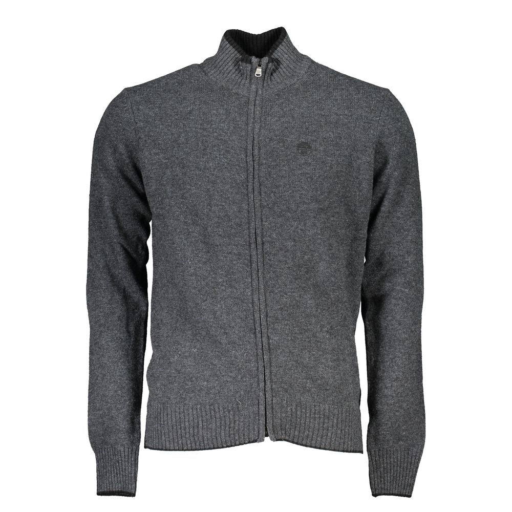 Graue Strickjacke aus Polyamid für Herren