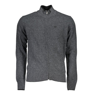 Graue Strickjacke aus Polyamid für Herren