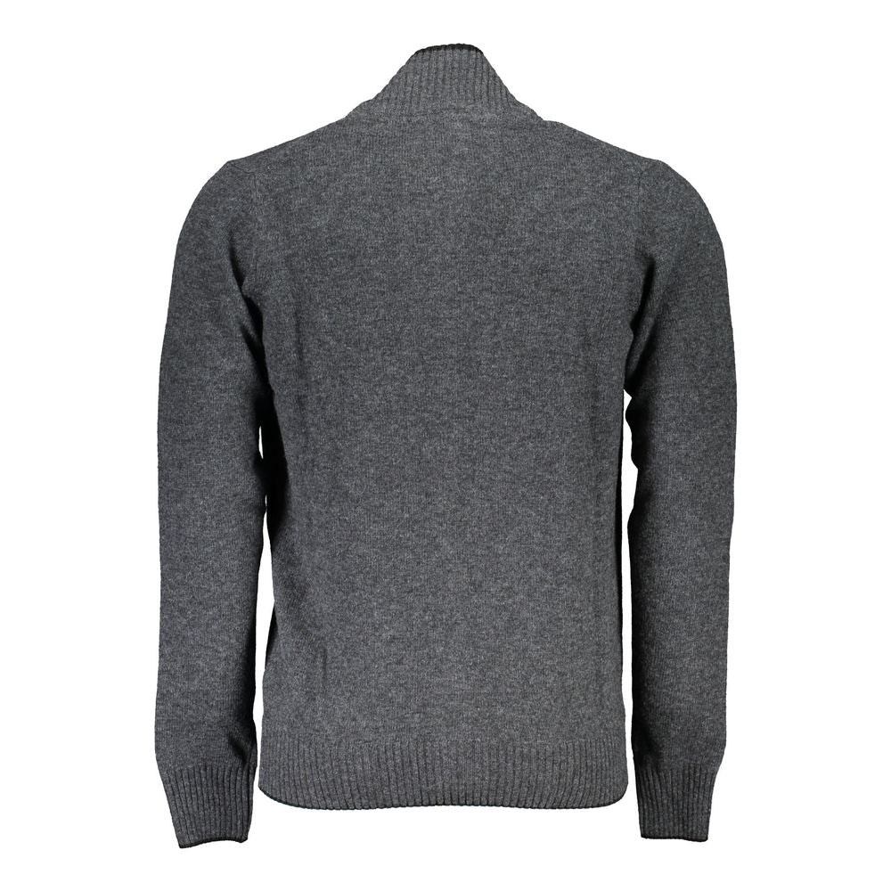 Graue Strickjacke aus Polyamid für Herren