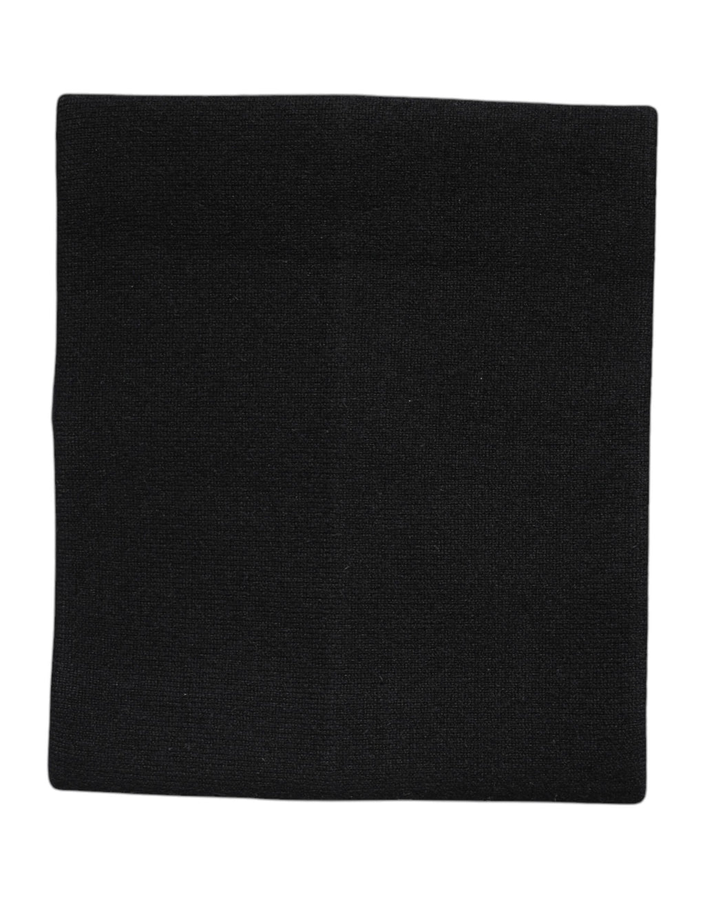 Schwarzer Kaschmir-Strick-Halswärmer-Foulard-Schal