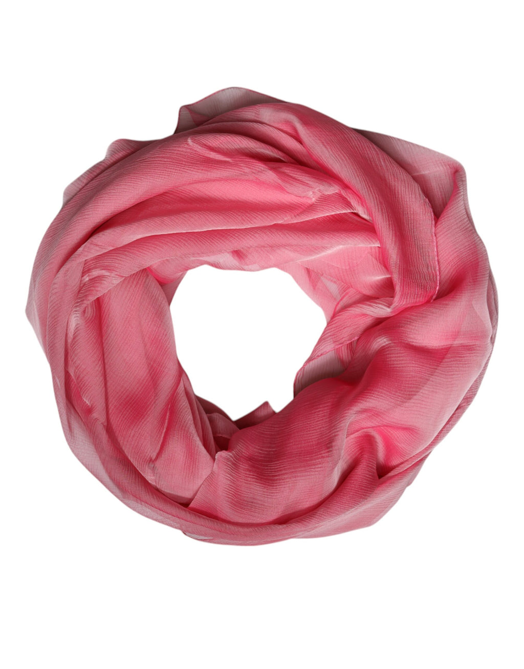 Rosa Seidenschal mit rechteckigem Muster für Damen