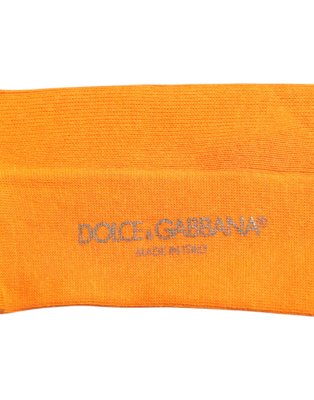 Orangefarbene Wadensocken aus Baumwolle mit Logo