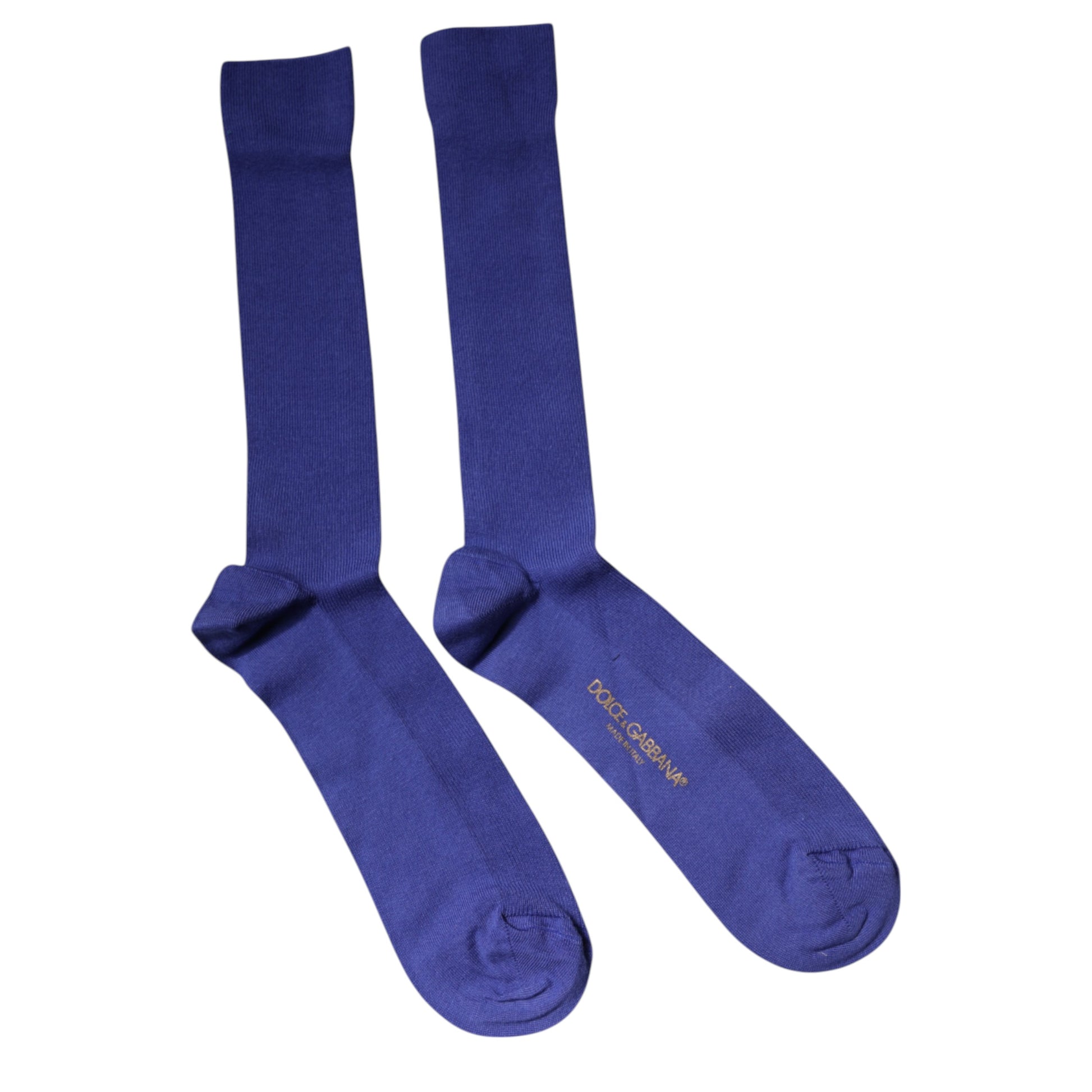 Lilafarbene Wadensocken aus Baumwolle mit Logo
