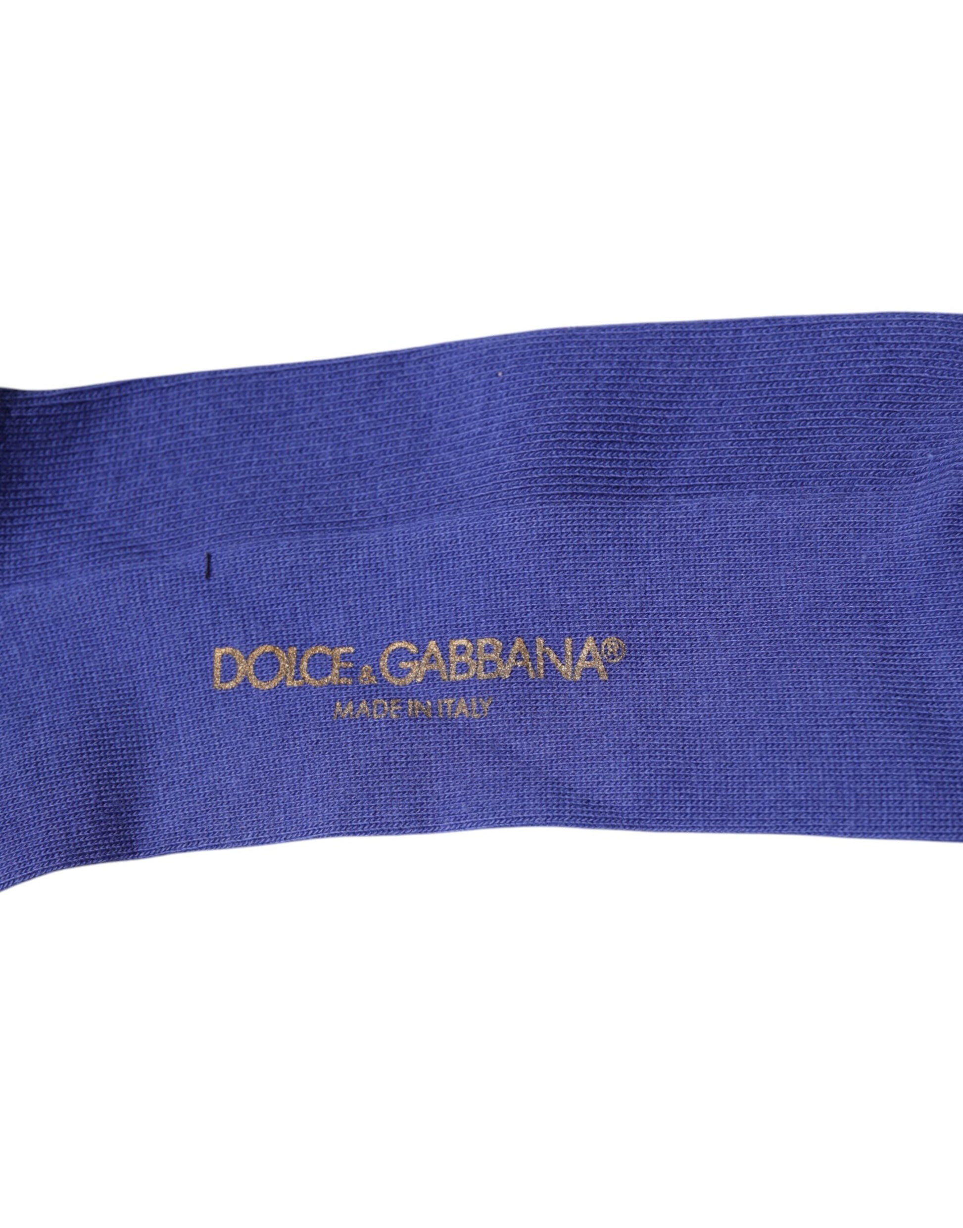Lilafarbene Wadensocken aus Baumwolle mit Logo