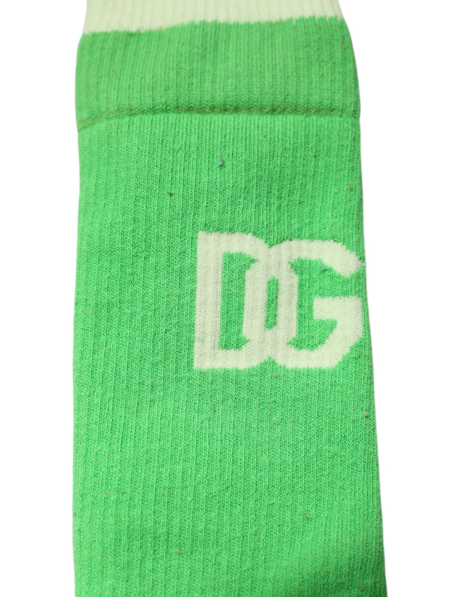 Grüne Nylonsocken mit DG-Logo für Herren