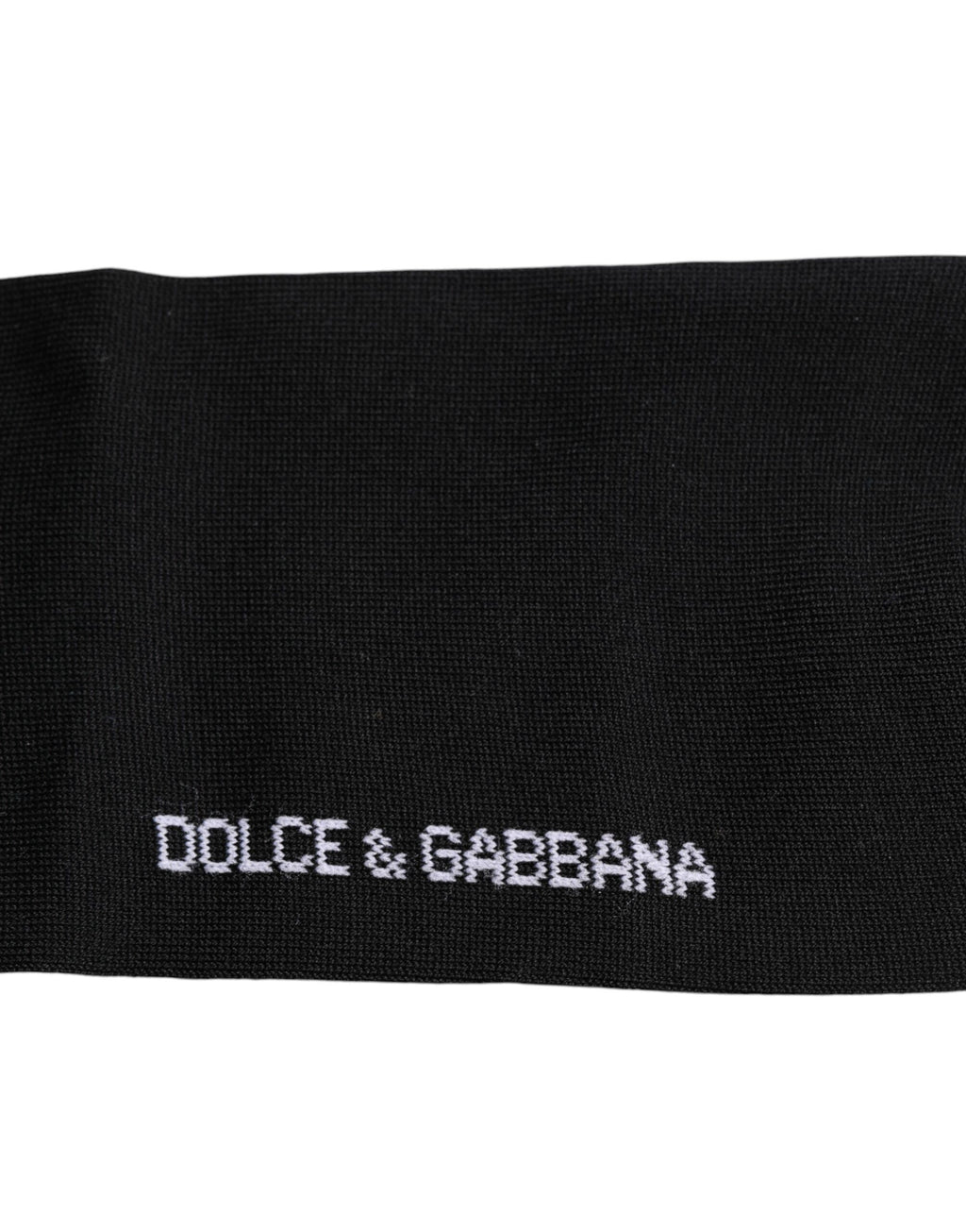 Schwarze Wadensocken aus Baumwolle mit DG-Logodruck