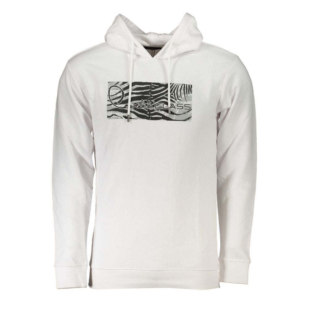 Weißer Baumwollpullover für Herren