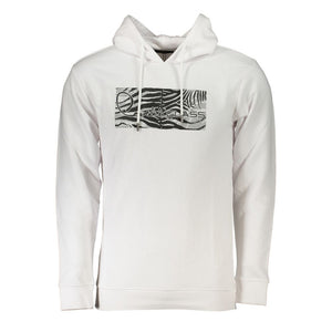 Weißer Baumwollpullover für Herren