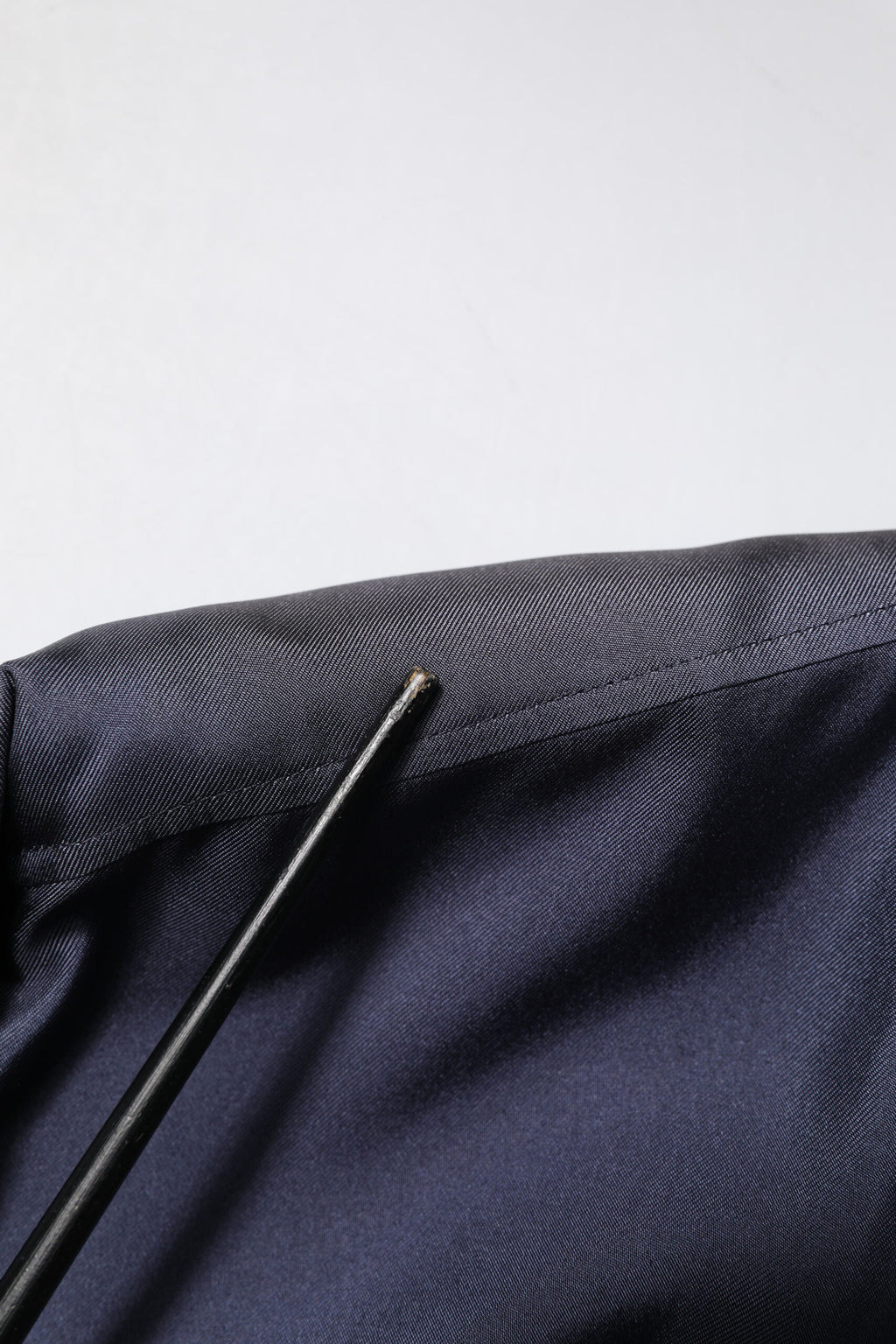 Dolce & Gabbana Dark Blue Silk Double Breasted Shirt