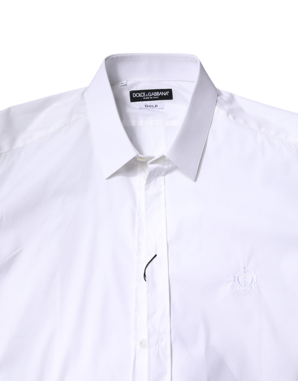 Dolce & Gabbana White Cotton GOLD Men Dress Formal Shirt