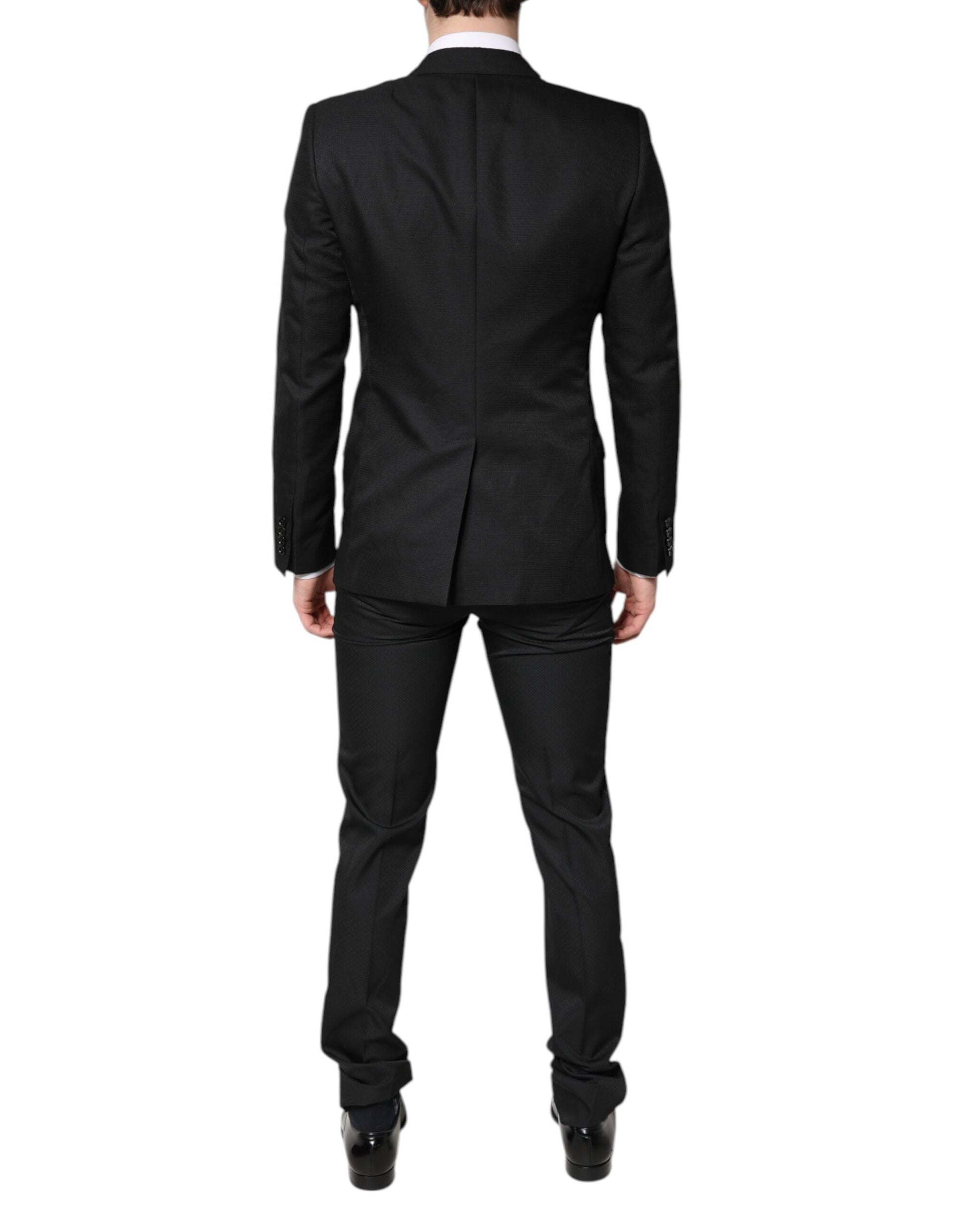 Dolce & Gabbana Black Single Breasted Formal 2 Piece Suit
