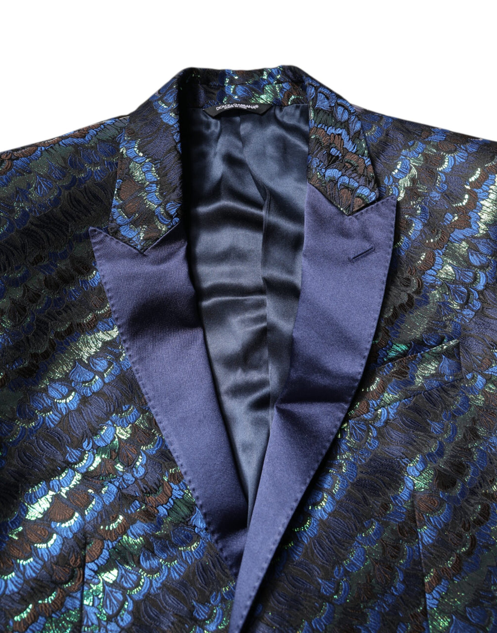Mehrfarbiger 2-teiliger Anzug aus Polyester-Jacquard
