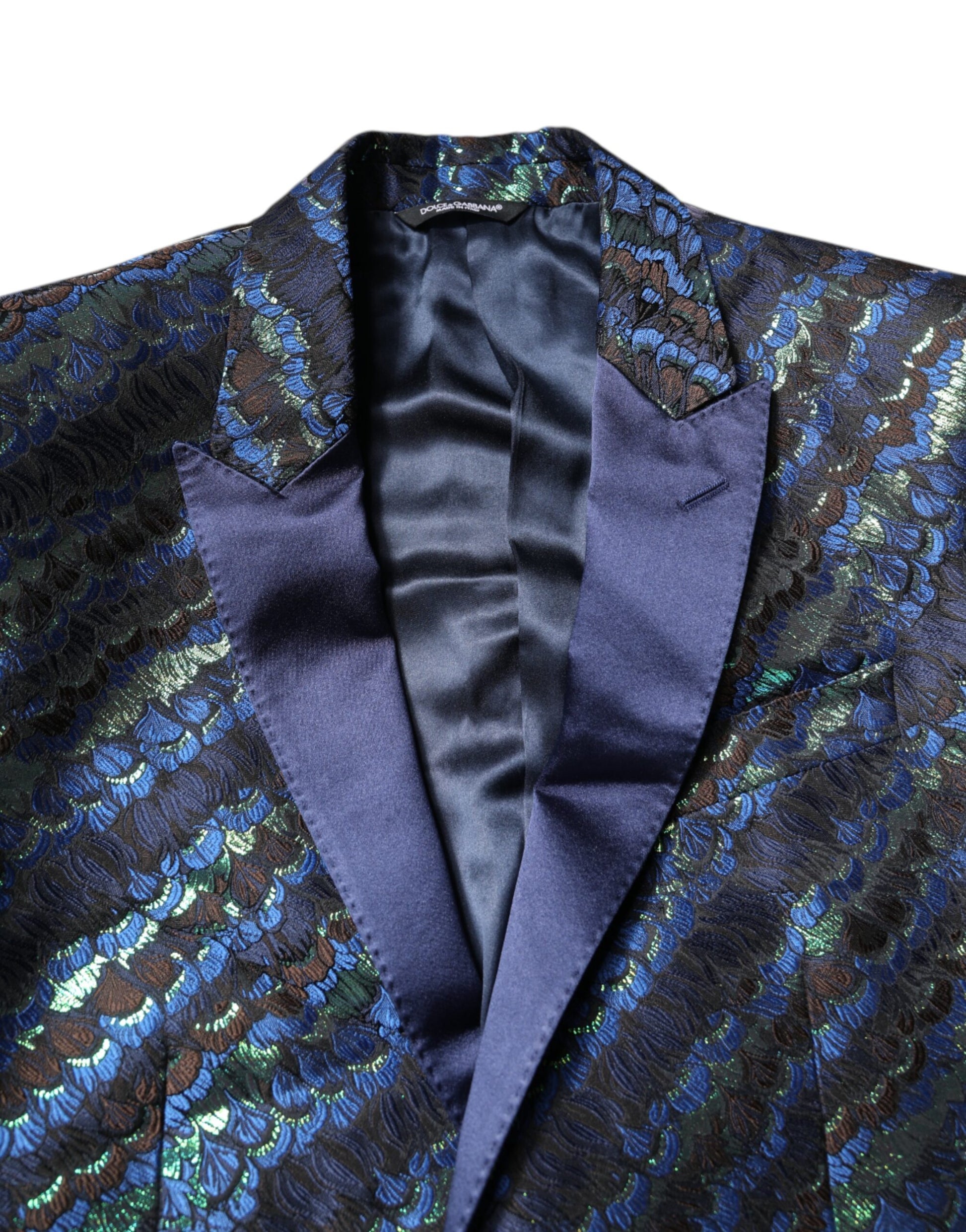 Mehrfarbiger 2-teiliger Anzug aus Polyester-Jacquard
