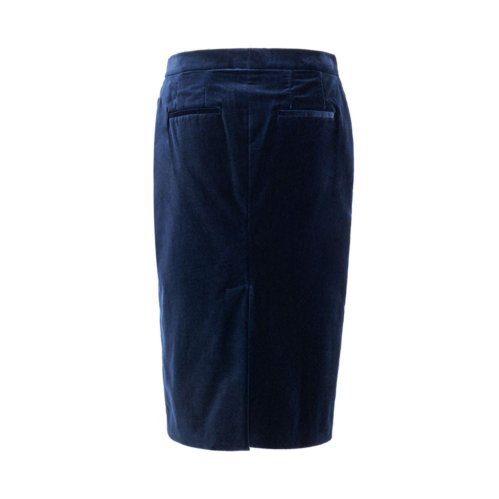 Blauer Baumwollrock