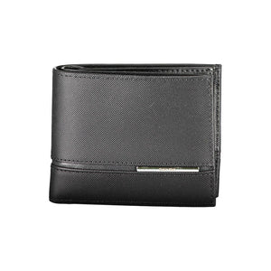 Schwarzes Leder Herren Portemonnaie