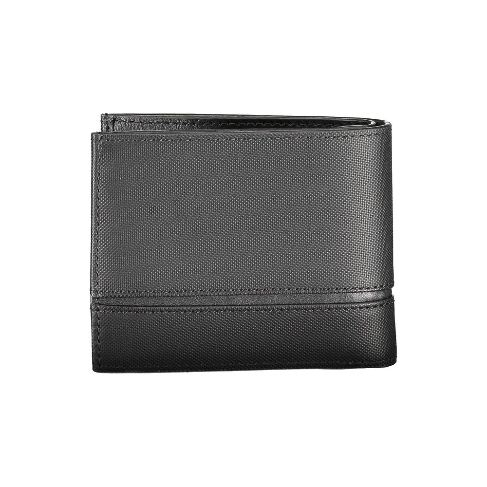 Schwarzes Leder Herren Portemonnaie