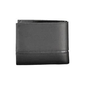 Schwarzes Leder Herren Portemonnaie