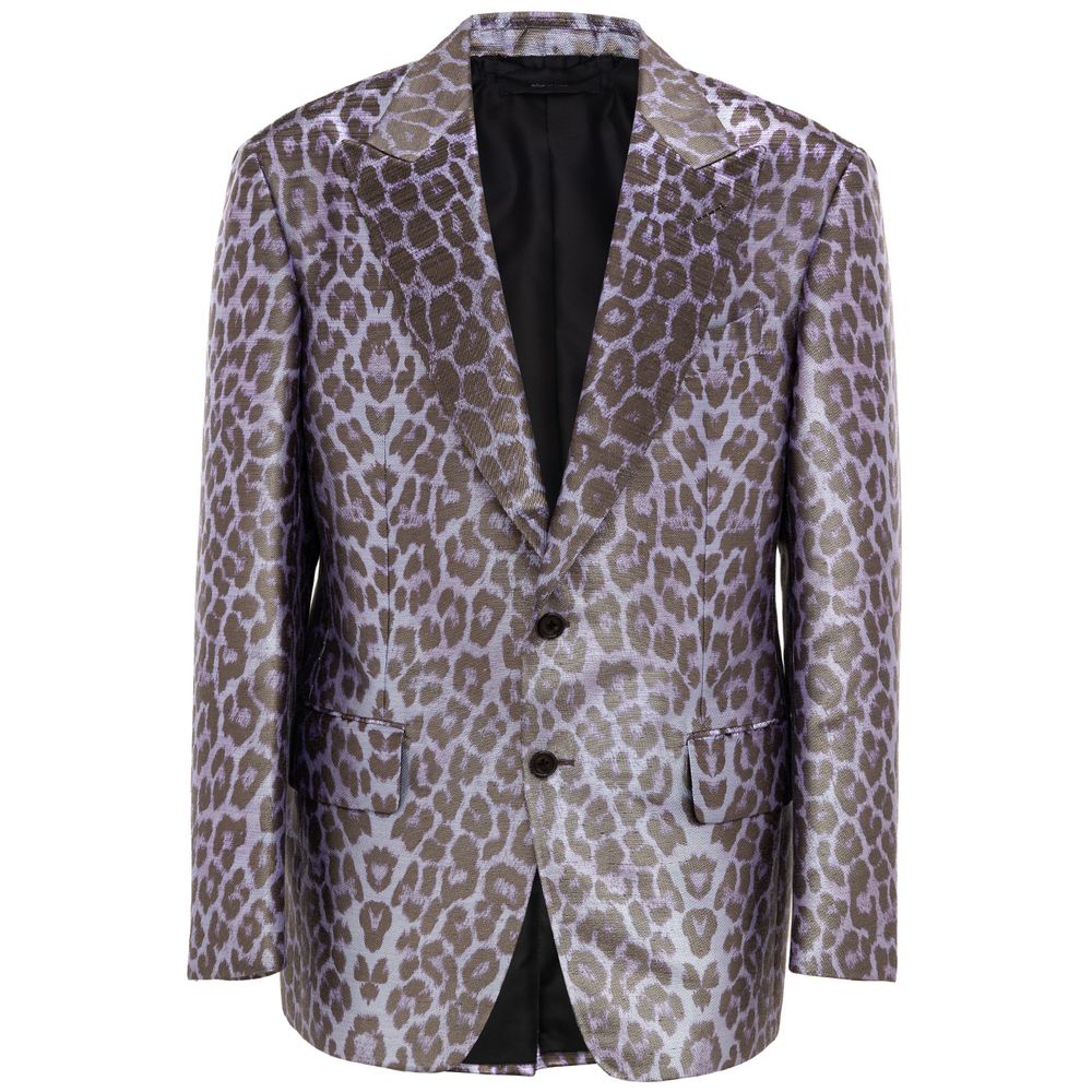Lilafarbener Anzug und Blazer aus Viskose