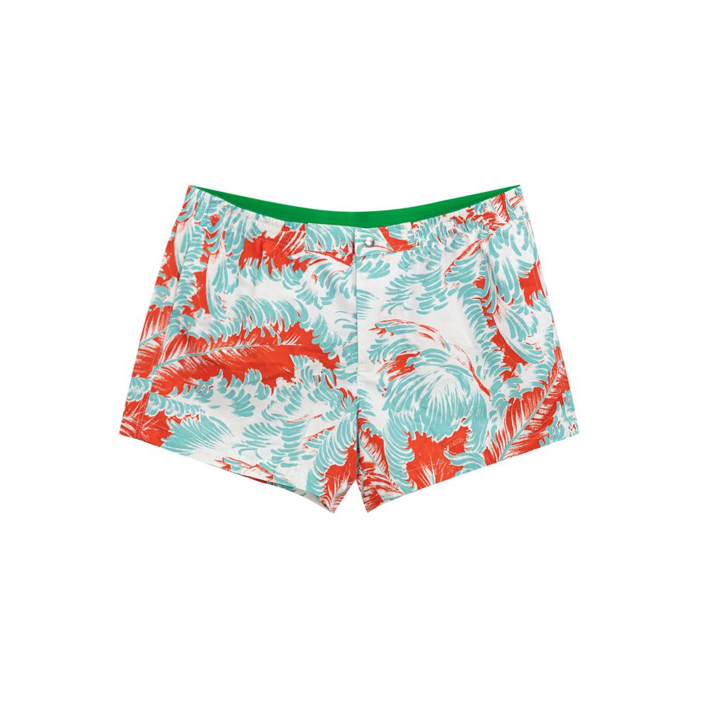 Weiße Badeshorts aus Polyamid