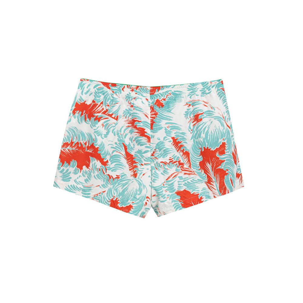 Weiße Badeshorts aus Polyamid