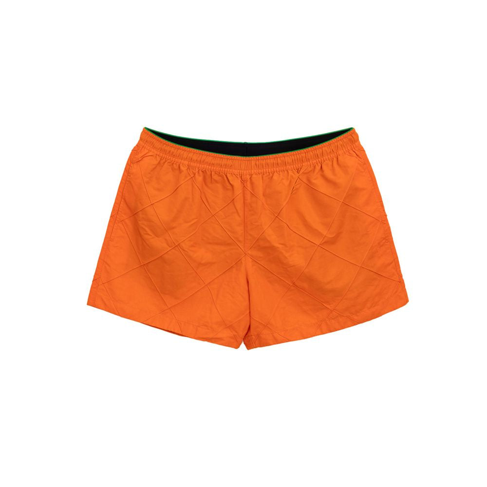 Orangefarbene Badeshorts aus Polyamid