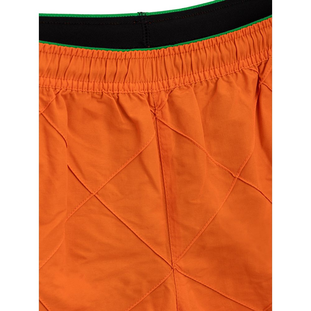 Orangefarbene Badeshorts aus Polyamid
