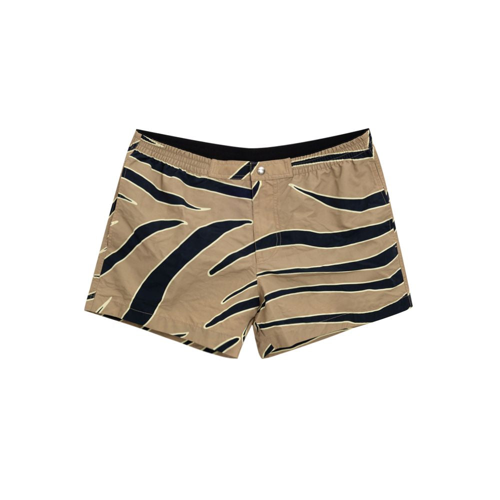 Beige Badeshorts aus Polyamid