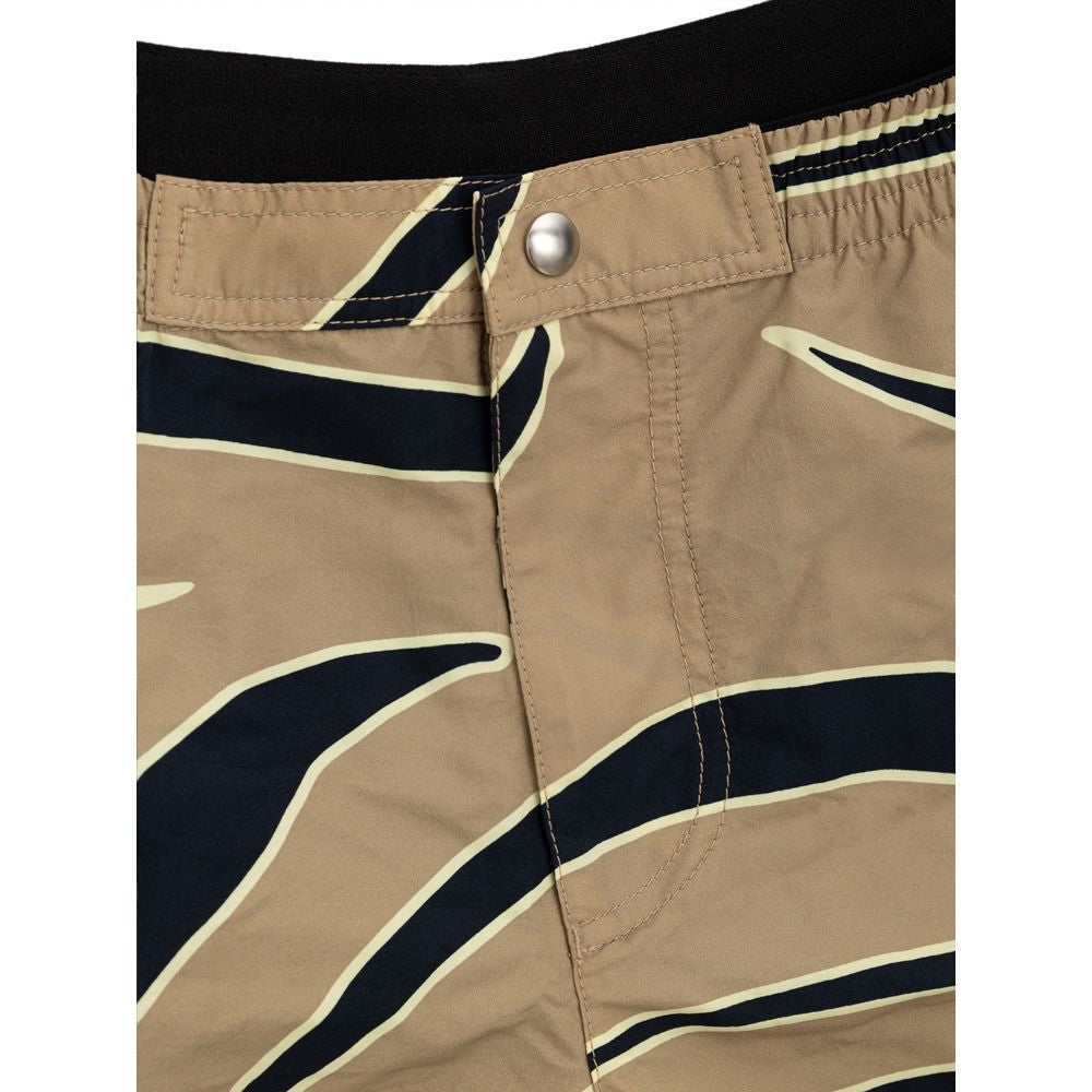 Beige Badeshorts aus Polyamid