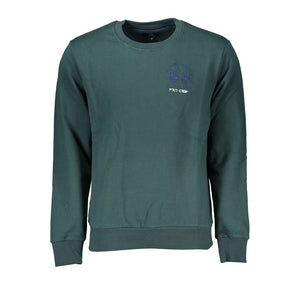 Smaragdgrüner Baumwollpullover mit Rundhalsausschnitt – Regular Fit
