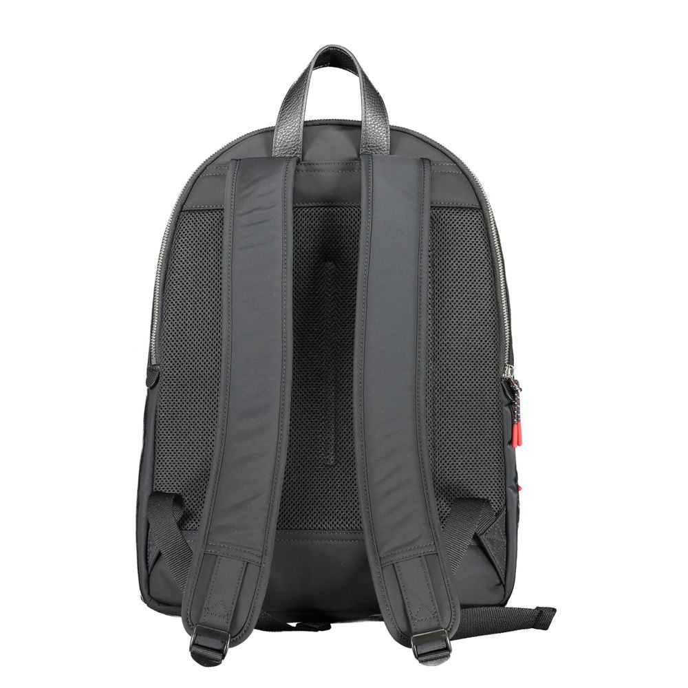 Schwarzer Polyester-Rucksack