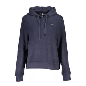 Blauer Baumwollpullover für Damen