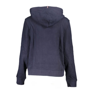 Blauer Baumwollpullover für Damen