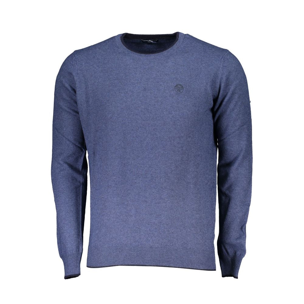 Blauer Polyamid-Herrenpullover