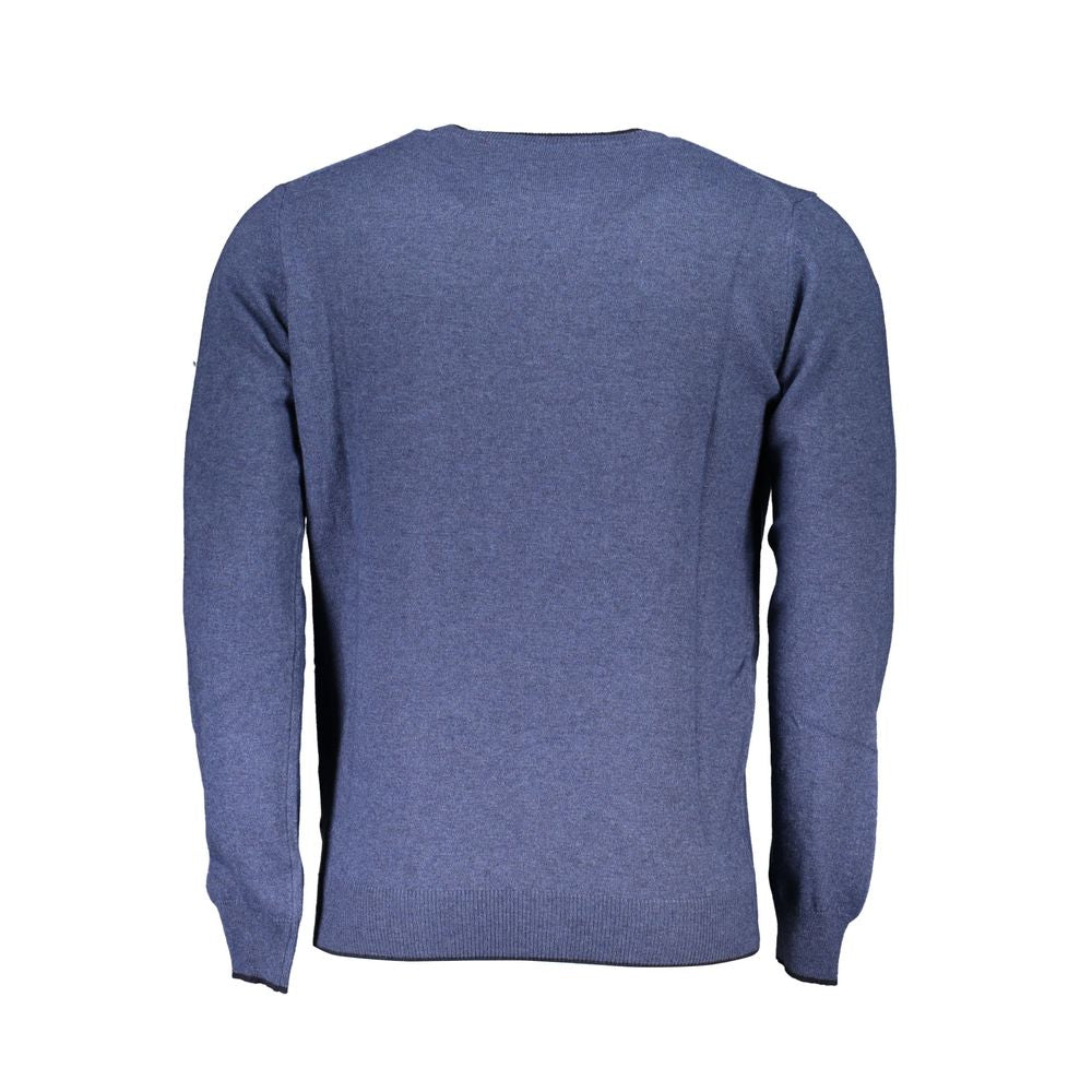 Blauer Polyamid-Herrenpullover
