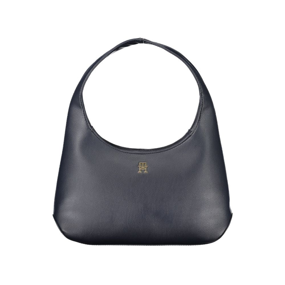 Blaue Polyester-Handtasche