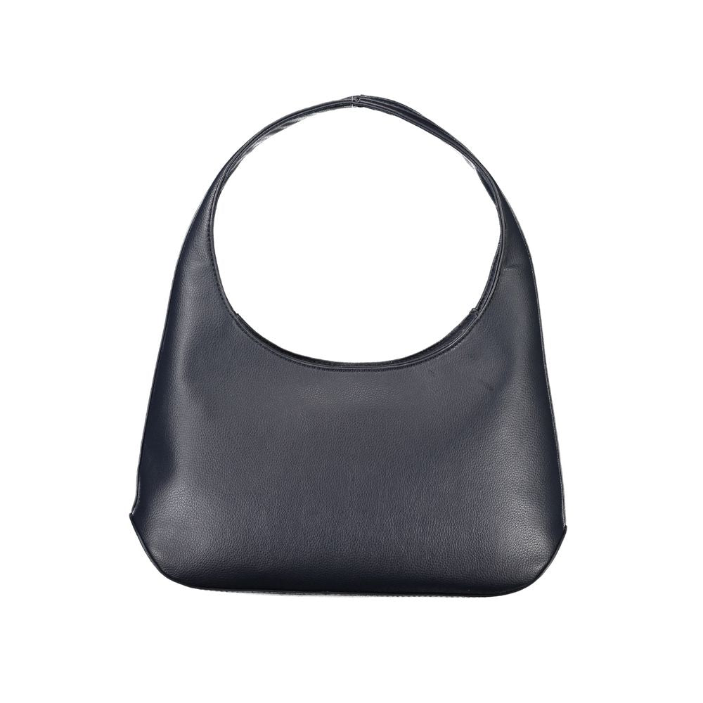 Blaue Polyester-Handtasche