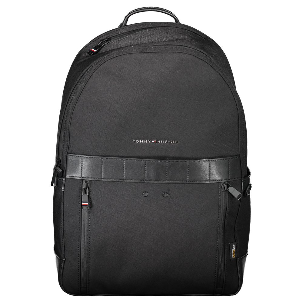 Schwarzer Nylon-Rucksack für Herren