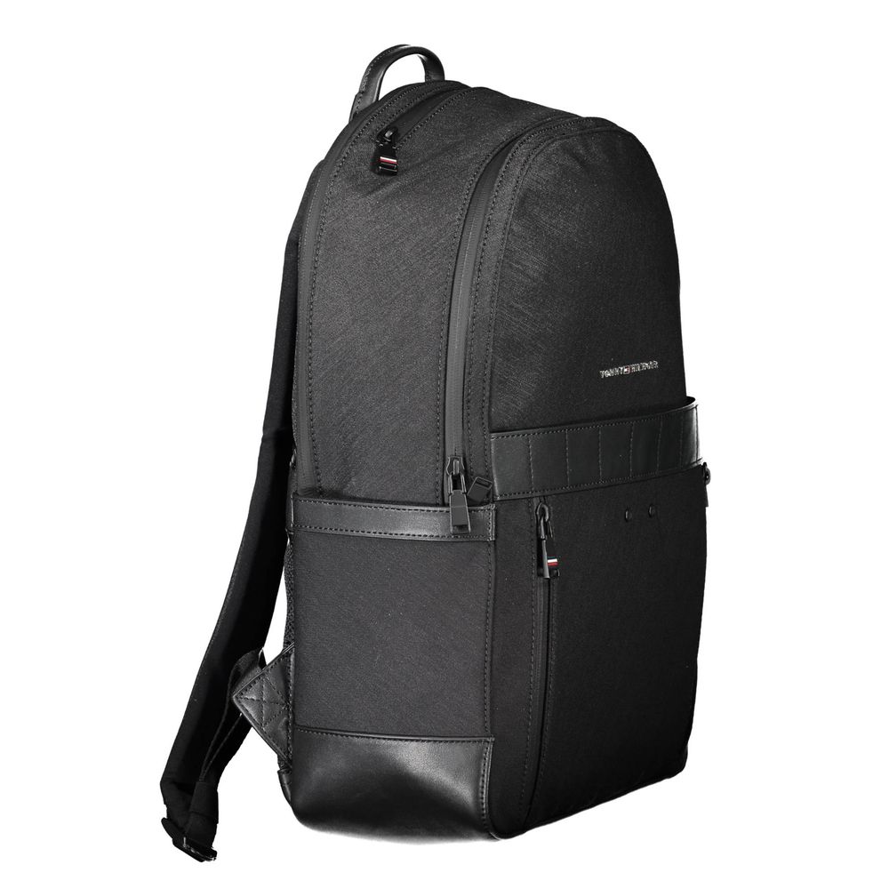 Schwarzer Nylon-Rucksack für Herren