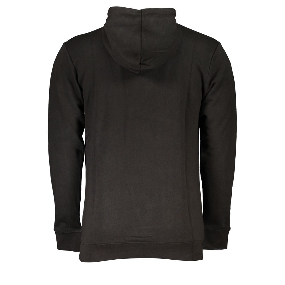 Schwarzer Baumwollpullover für Herren