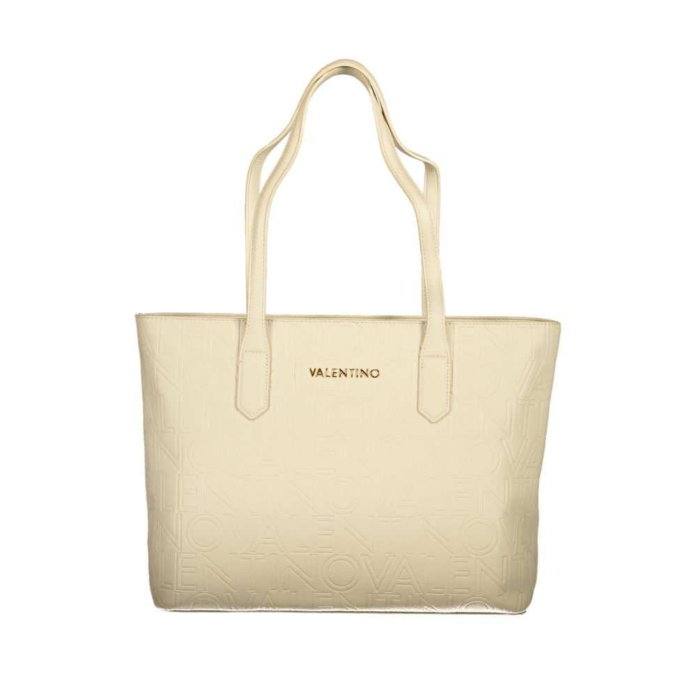 Beige Polyethylen-Handtasche