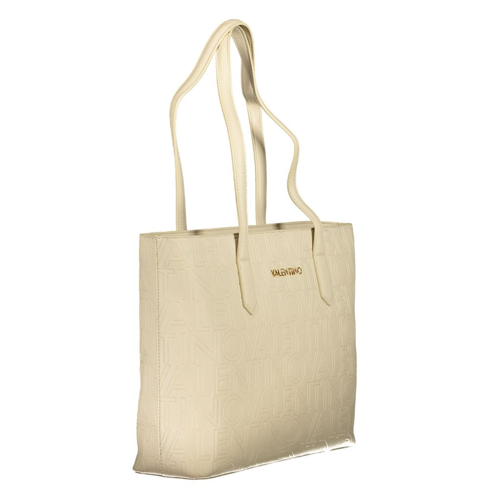 Beige Polyethylen-Handtasche