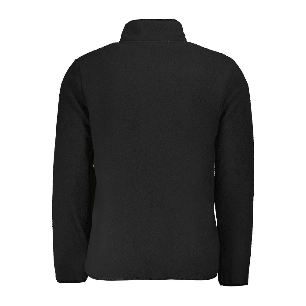 Schwarzer Polyester-Herrenpullover