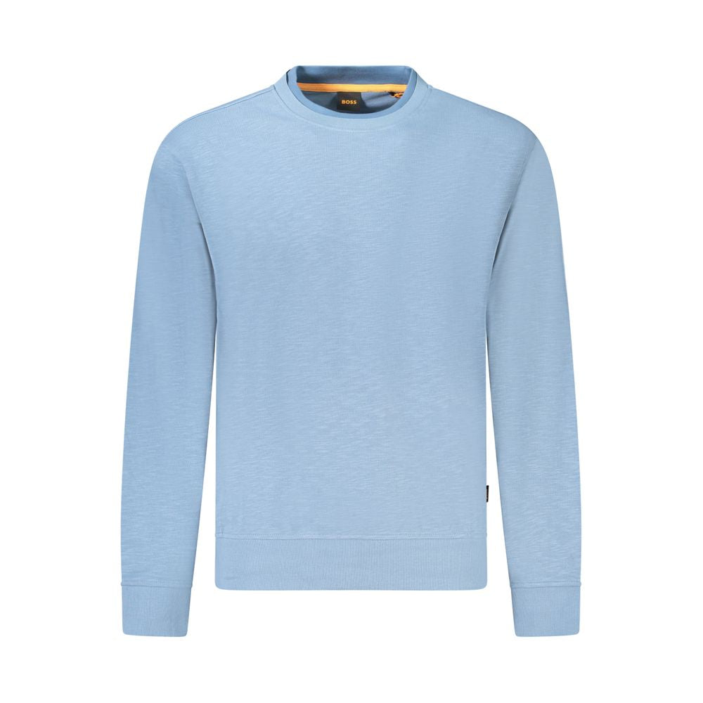 Hellblauer Herrenpullover aus Baumwolle
