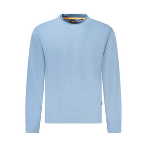 Hellblauer Herrenpullover aus Baumwolle