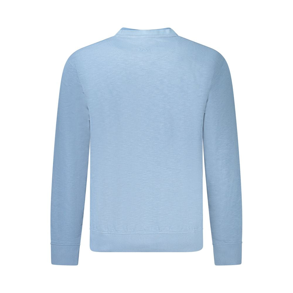 Hellblauer Herrenpullover aus Baumwolle