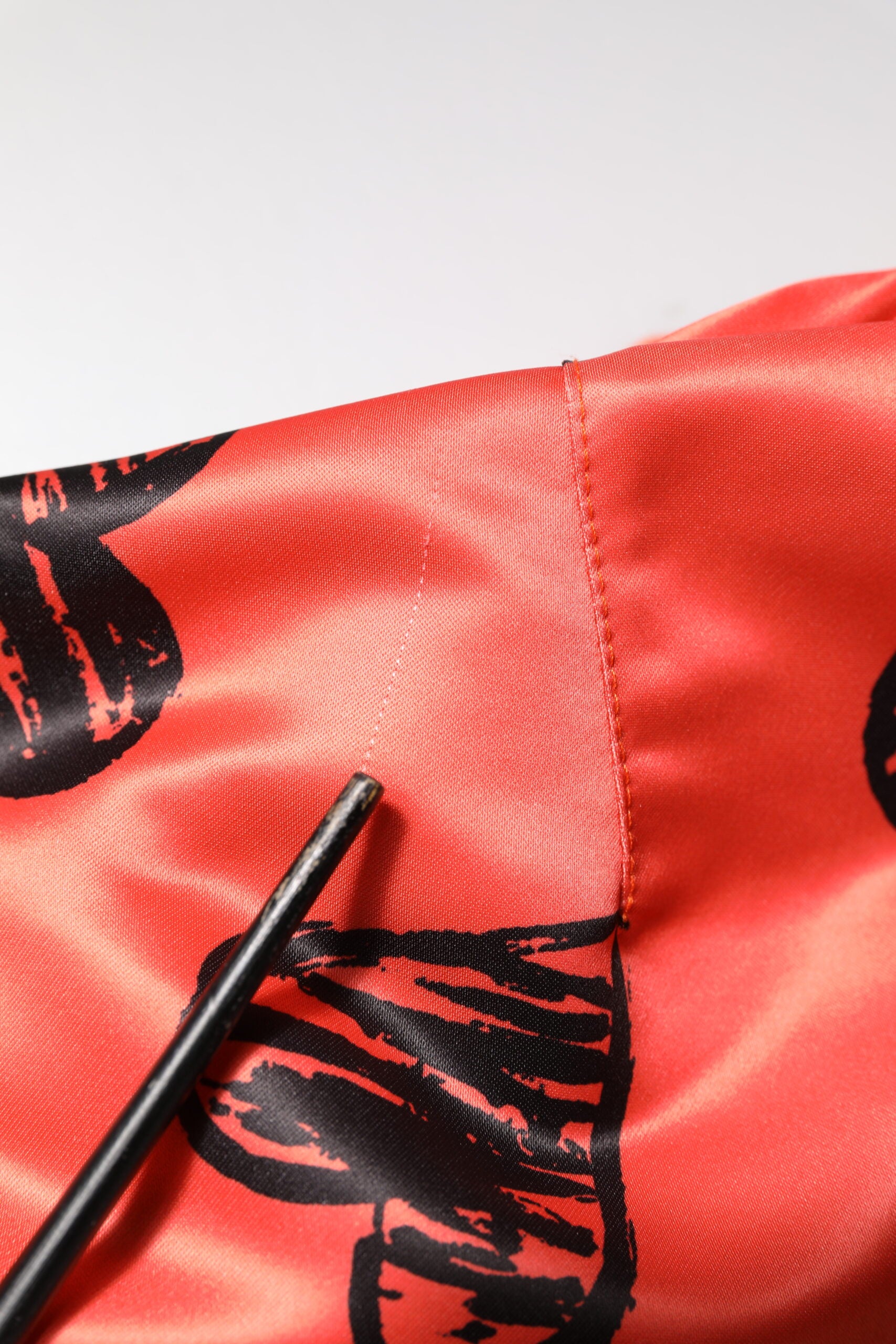 Orange DG Heart Herren Bomberjacke mit durchgehendem Reißverschluss