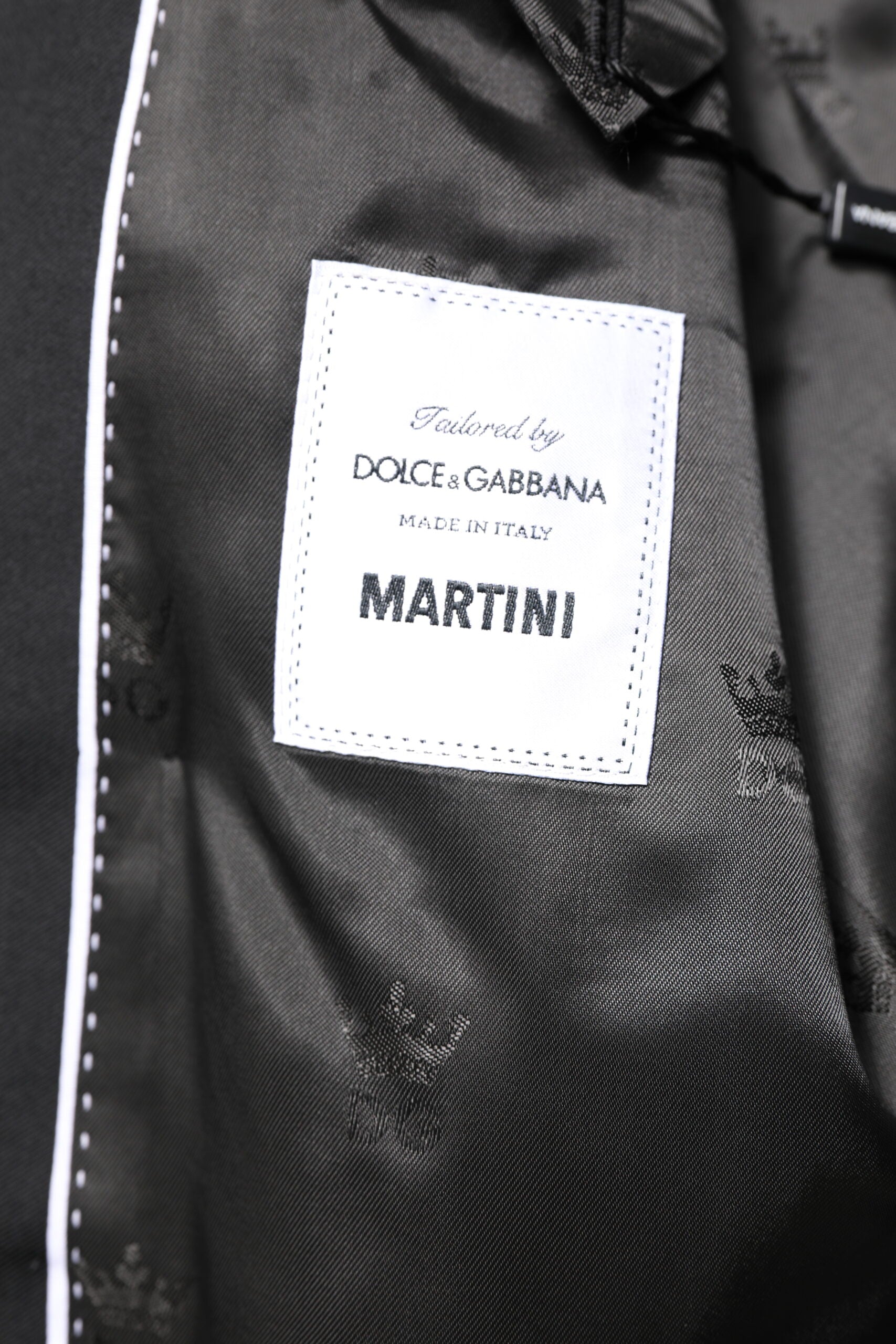 Schwarzer MARTINI Zweireihiger Mantelblazer