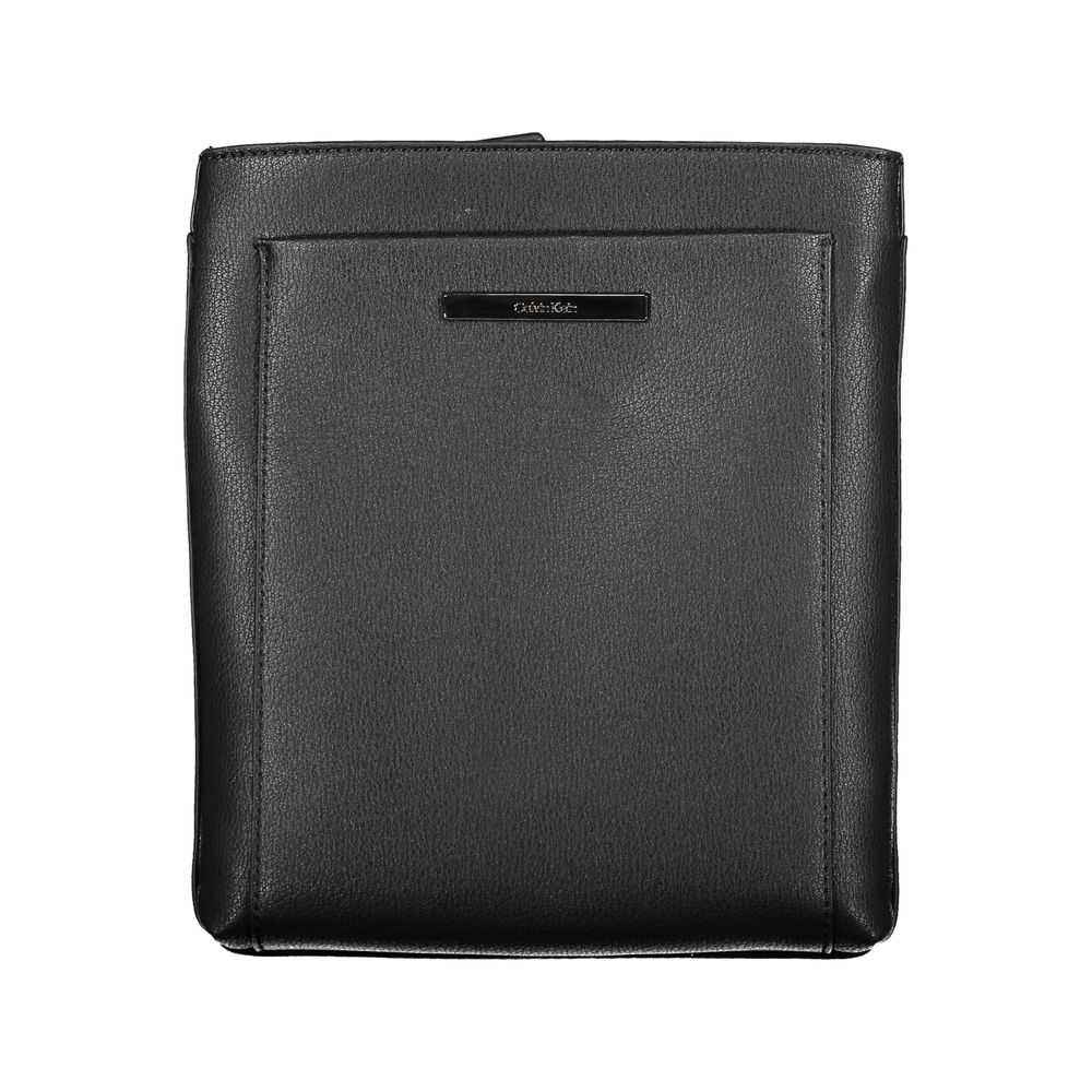 Elegante schwarze Umhängetasche mit kontrastierenden Details