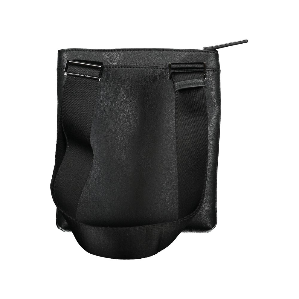 Elegante schwarze Umhängetasche mit kontrastierenden Details