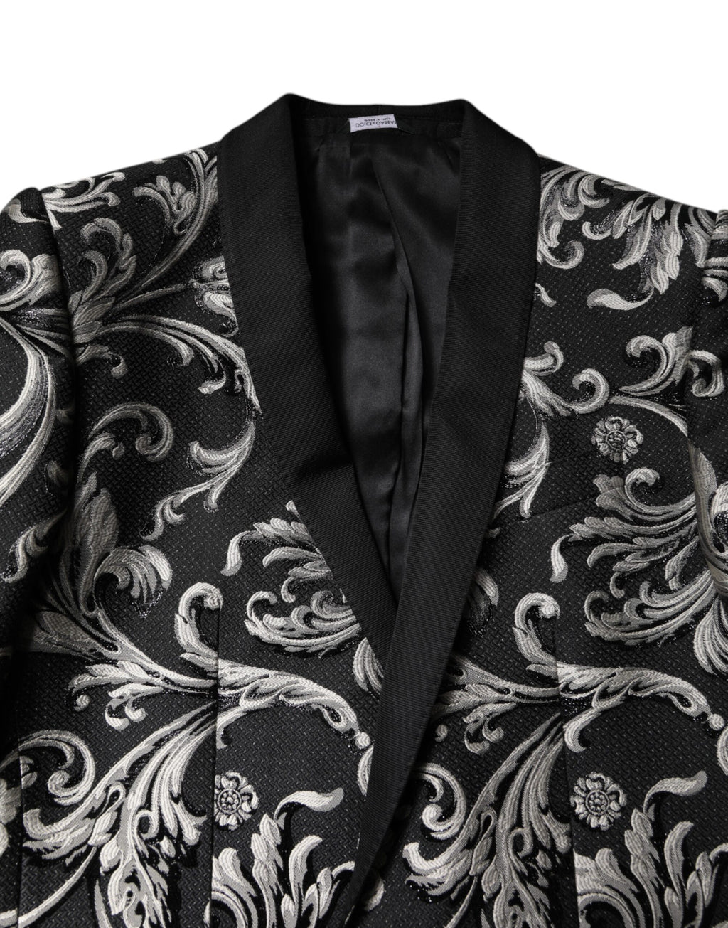 Schwarz-grauer MARTINI Jacquard-Herrenanzug, 3-teilig
